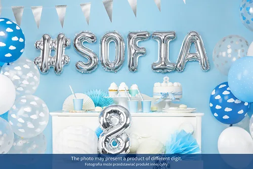 Partydeco Folienballon Zahl 9 klein 35 cm, silber, 1 Stück - Packungsgrösse: 1 Stück - Grösse: 35 cm - Motiv: Zahlen - Produkttyp: Folienballon - Material: Folie - Detailfarbe: Silber