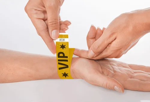 SIGEL Eventbänder Super Soft, Gold EB217 Aufdruck VIP,255x25mm,120 ST