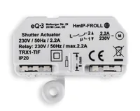 Homematic IP Smart Home Funk-Rollladenaktor Unterputz - Produkttyp: Rollladenaktoren - System-Kompatibilität: Keine - Protokoll: IPv6 - Systemkommunikation: Wireless - Detailfarbe: Grau - Weiss