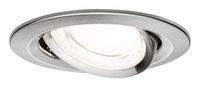 Paulmann Einbauleuchte LED Nova Plus 3-Set Eisen gebürstet - Leuchten Kategorie: Einbauleuchte - Betriebsart: Netzbetrieb - Lampensockel: LED fest verbaut - Farbtemperatur Kelvin: 4000 K - Gesamtleistung: 8.4 W - Farbwiedergabeindex CRI: 80