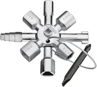 Knipex Schaltschrankschlüssel TwinKey - Set: Nein - Werkzeugtyp: Schaltschrankschlüssel - Grösse: Diverse