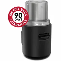 KitchenAid Kaffeemühle Go Cordless 5KBGR100BM Schwarz - Detailfarbe: Schwarz - Ausstattung: Mahlfunktion - On the Go - Mahlwerk: Schlagmahlwerk - Fassungsvermögen: 113 g