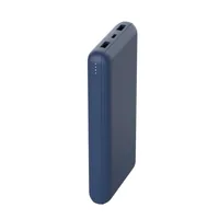 Belkin Powerbank Boost Charge 20k 20000 mAh - Akkutyp: Lithium-Ion (Li-Ion) - Akkukapazität: 20000 mAh - Detailfarbe: Blau - USB Ladeanschluss (Output): 3 - USB-C PD: Ja - Max. Output USB-C PowerDelivery: 0 W