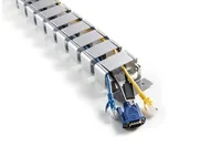 FLEX. CABLE ROUTING ADJ. LENGTH CABLE MANAGEMENT SPINE SILVER