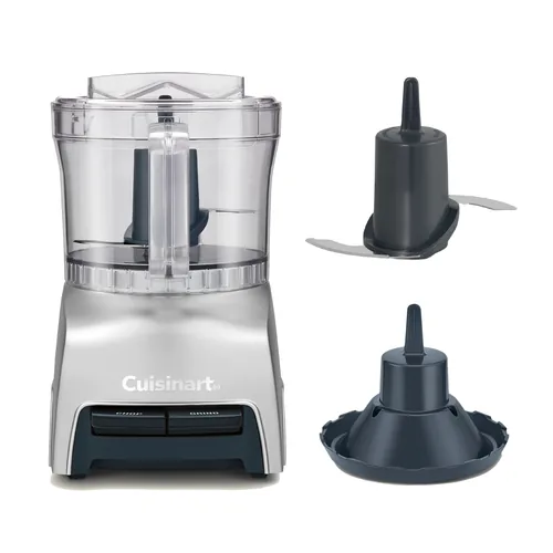 Cuisinart Pixie 0.7 l - Detailfarbe: Edelstahl - Gerätetyp: Küchenmaschine - Zerkleinerer - Volumen: 0.7 l - Ausstattung: 2 Geschwindigkeiten - Deckel - Edelstahlmesser - Pulsschalter - Schneebesen - Schüssel - Stopfer