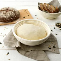 Zenker 7316 bread basket Round Rattan White