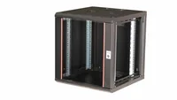 Equip 19 Netzwerkschrank Glastür PM 600x600mm 12HE schwarz