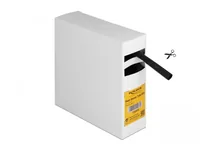 Delock Schrumpfschlauch Box mit Innenkleber, 5 m x 9.5 mm - Detailfarbe: Schwarz - Länge: 5 m - Durchmesser: 9.5 mm - Material: Polyolefin