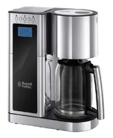Russell Hobbs Filterkaffeemaschine Elegance Silber - Detailfarbe: Silber - Anzahl Tassen: 10 - Ausstattung: Anti-Tropfsystem - Entnehmbarer Filterhalter - Selbstreinigungsfunktion - Timer - Wasserstandsanzeige