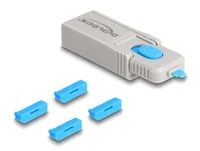 Delock DisplayPort Port Blocker Set 4 Stück mit Verschlusswerkzeug - Kabeltyp: Adapter - Videoanschluss Seite A: DisplayPort - Videoanschluss Seite B: Keiner
