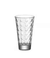LEONARDO Trinkglas Optic 300 ml, 6 Stück, Transparent - Glas Typ: Trinkglas - Material: Kalk-Natron-Glas - Detailfarbe: Transparent - Höhe: 13 cm - Volumen: 300 ml