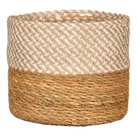 scheurich Pflanzengefäss Seagrass Nut Mix, 13 cm - Aufhängevorrichtung: Nein - Detailfarbe: Beige - Detailmaterial: Jute - Grundmaterial: Jute