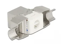 Delock Keystone-Modul RJ45 LSA, Cat.6A werkzeugfrei, geschirmt - Modultyp: Keystone - Anschluss Front: Buchse RJ-45 - Anschluss Rück: LSA - Medientyp: Netzwerk - Schirmung: Ja - Verpackungseinheit: 1 Stück