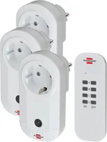 Brennenstuhl Comfort-Line 3-fach Funkschalt-Set RC CE1 3001, IP20, weiß