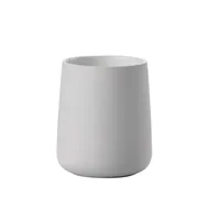 Zone Denmark Zahnputzbecher Nova One Soft Grey - Detailfarbe: Soft Grey - Detailmaterial: Porzellan - Grundmaterial: Keramik