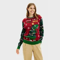 Christmas Sweats Sweats The Tree-REX XXS - Grösse: XXS - Grössentyp: Normalgrösse - Material: Acryl - Zielgruppe: Damen - Altersgruppe: Erwachsene - Produkttyp: Weihnachtspullover