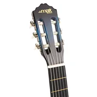 MAX Konzertgitarre SoloArt Set Blau - Griffbrett: Ahorn - Decke: Linde - Decke massiv: Nein - Gitarrengrösse: 4/4 - Mensur: 65 cm - Ausführung: Rechtshänder