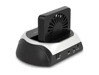 USB 10 Gbps Dockingstation für 2.5? / 3.5? SATA HDD / SSD oder M.2 NVMe PCIe oder SATA SSD mit Lüfter