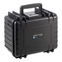 B&W Outdoor Case Type 2000 schwarz mit Facheinteilung