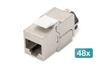 DIGITUS Keystone Jack Cat6a geschirmt Kabelmanager Set 48St