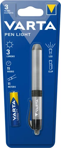 Varta PEN LIGHT Argent Lampe-crayon LED