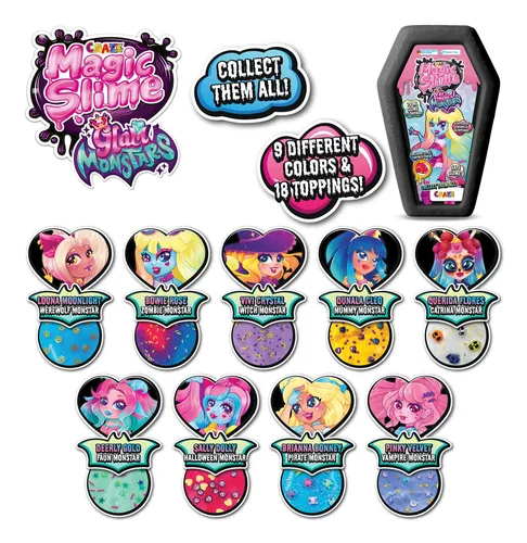 Craze Slime Glam Monstars Magic Assortiert - Themenwelt: Kreativwelt - Produkttyp: Slime - Altersempfehlung ab: 3 Jahren - Detailfarbe: Mehrfarbig - Materialeigenschaften: Keine Angaben - Set: Ja