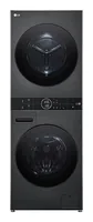 LG Waschtrockner WT1210BBF 12 kg / 10 kg - Einsatzort: Einfamilienhaus - Energieeffizienzklasse: A - Beladung: Frontloader - Eingangsspannung: 220-240 V - Detailfarbe: Schwarz - Funktionen: Allergieprogramm - Automatikprogramme - Dampf - Kaltwäsche - Kind