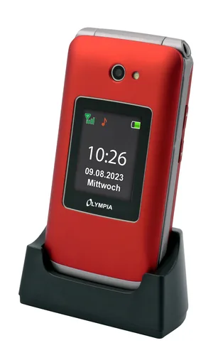 Olympia Mobiltelefon VITUS 4G klappbar Großtasten rot