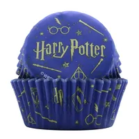 PME Muffin Backform Harry Potter Blau und Gold - Materialtyp: Papier - Material: Papier - Nachhaltigkeit: Nicht angegeben - Backform Typ: Muffin-Backform - Motiv: Harry Potter - Detailfarbe: Blau