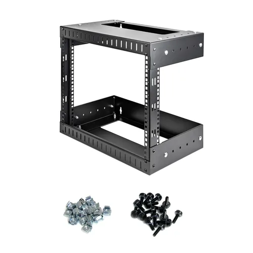 8U OPEN FRAME EQUIPMENT RACK .