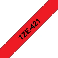 BROTHER P-Touch TZE-421 black on red 9mm