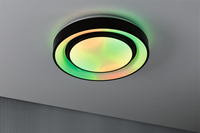 Paulmann Deckenleuchte LED Rainbow mit Regenbogeneffekt - Leuchten Kategorie: Deckenleuchte - Wandleuchte - Betriebsart: Netzbetrieb - Lampensockel: LED fest verbaut - Farbtemperatur Kelvin: 3000 bis 6500 K - Dimmbar: dimmbar - Farbwiedergabeindex CRI: 0