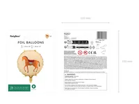 PARTYDECO Folienballon 35cm FB276 Pferd