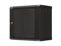 Lanberg WF03-5309-10B rack cabinet 9U Wall mounted rack Black