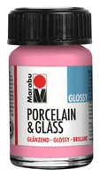 Marabu Glas- und Porzellanfarbe 133 Rosa, 15 ml - Art: Glas- und Porzellanfarbe - Detailfarbe: Rosa - Set: Nein - Verpackungseinheit: 1 Stück