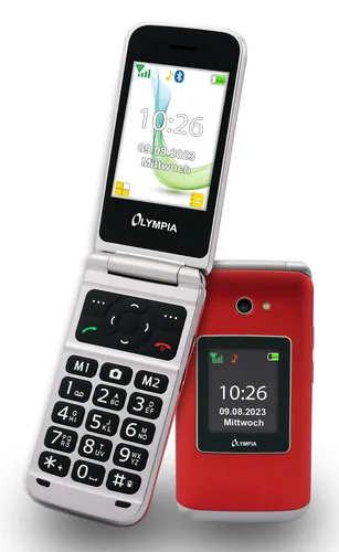 Olympia Mobiltelefon VITUS 4G klappbar Großtasten rot