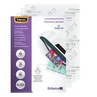 FELLOWES Laminiertasche A5 5396003 glanz, 80my 25 Stk