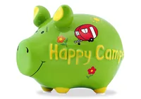 G. Wurm Spardose Happy Camper 12.5 x 9 x 9 cm - Produkttyp Geschenke: Spardosen - Motiv: Camping - Breite: 12.5 cm - Höhe: 9 cm - Länge: 9 cm