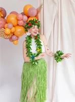 Partydeco Halskette Set Hawaii 4-teilig, Grün - Packungsgrösse: 4 Stück - Produkttyp: Halskette - Material: Stoff - Detailfarbe: Mehrfarbig - Motto: Sommer