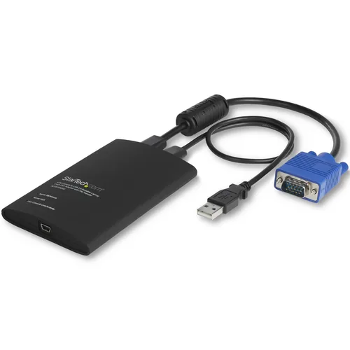 StarTech KVM Console to Laptop USB 2.0 Portable Crash Cart Adapter with File Transfer & Video Capture - Portable KVM Console