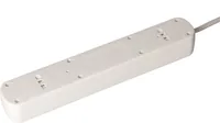 Max Hauri Steckdosenleiste Basic-Line 4x T13, USB A+C, Schalter, Ws - Einsatzgebiet: Indoor - Detailfarbe: Weiss - Kinderschutz: Nein - Steckertyp Ausgang: T13 - Schalter: 1 Schalter - Steckdosenanzahl: 4