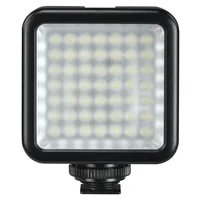 Hama Videoleuchte 49BD - Farbtemperatur Kelvin: 6000 K - Lichtfarbe: Kaltweiss/Tageslichtweiss (KW) - Leuchtenfarbe: Schwarz