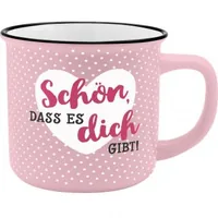 Sheepworld Universaltasse Schön, dass es Dich gibt! 350 ml , 1 Stück - Material: Keramik - Tassen Typ: Universaltasse - Ausstattung: Henkel - Detailfarbe: Rosa - Verpackungseinheit: 1 Stück - Volumen: 350 ml