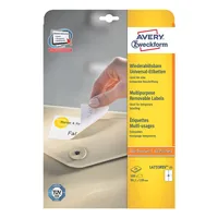 AVERY ZWECKFORM Universaletiketten 99,1x139mm L4733REV-25 weiss 120 Stk./25 + 5 Blatt