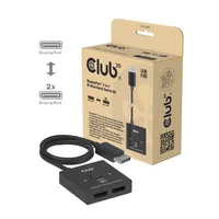 CLUB3D DisplayPort™ 2-in-1 Bi-directional Switch 8K