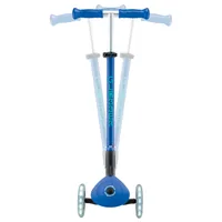 GLOBBER Primo Foldable Plus Lights Mini Blau - Altersempfehlung ab: 3 Jahren - Ausstattung: Höhenverstellbarer Lenker - Reifentyp:  Kunststoffreifen - Eigenschaften: Aus recyceltem Material - Zertifikate: Global Recycling Standards (GRS) - Belastbarkeit: 