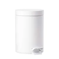 Zone Denmark Treteimer Solo 3 l, White - Fassungsvermögen: 3 l - Anzahl Behälter: 1 - Detailfarbe: White - Form: Rund - Material: Edelstahl