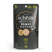Schesir Nassfutter after Dark Velvet Mousse Huhn, 80 g - Tierbedürfnis: Kein besonderes Bedürfnis - Geschmacksrichtung: Geflügel - Zertifikate: Keine Zertifizierung - Fleischsorte: Huhn - Packungsgrösse: 80 g - Futtereigenschaft: Getreidefrei