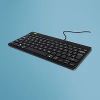 COMPACT BREAK KEYBOARD QWERTY UK BLACK WIRED