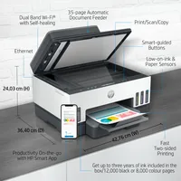 HP Smart Tank 7305 All-in-One Printer Thermal inkjet A4 4800 x 1200 DPI 15 ppm Wi-Fi